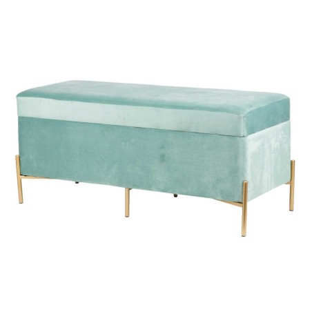 pie de cama velvet con patas metal 100x40x44 cm