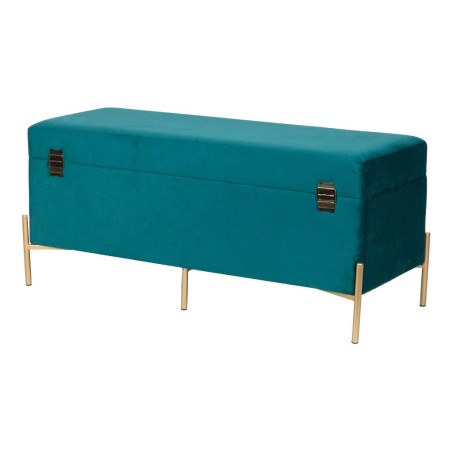 pie de cama velvet con patas metal 100x40x44 cm