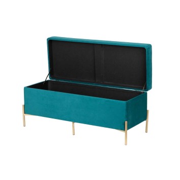 pie de cama velvet con patas metal 100x40x44 cm 2