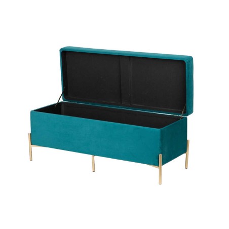 pie de cama velvet con patas metal 100x40x44 cm
