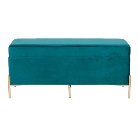 pie de cama velvet con patas metal 100x40x44 cm