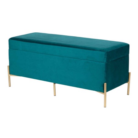 pie de cama velvet con patas metal 100x40x44 cm