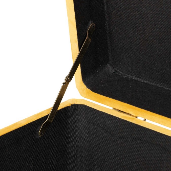 pie de cama velvet con patas metal 100x40x44 cm