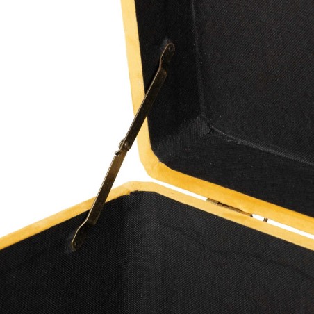 pie de cama velvet con patas metal 100x40x44 cm