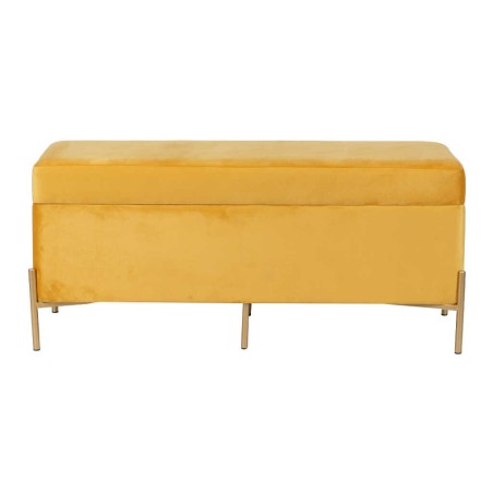 pie de cama velvet con patas metal 100x40x44 cm