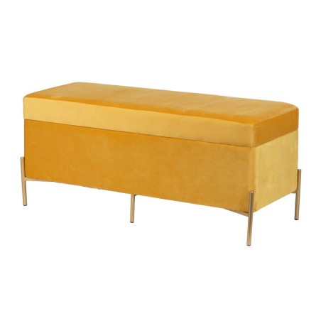 pie de cama velvet con patas metal 100x40x44 cm