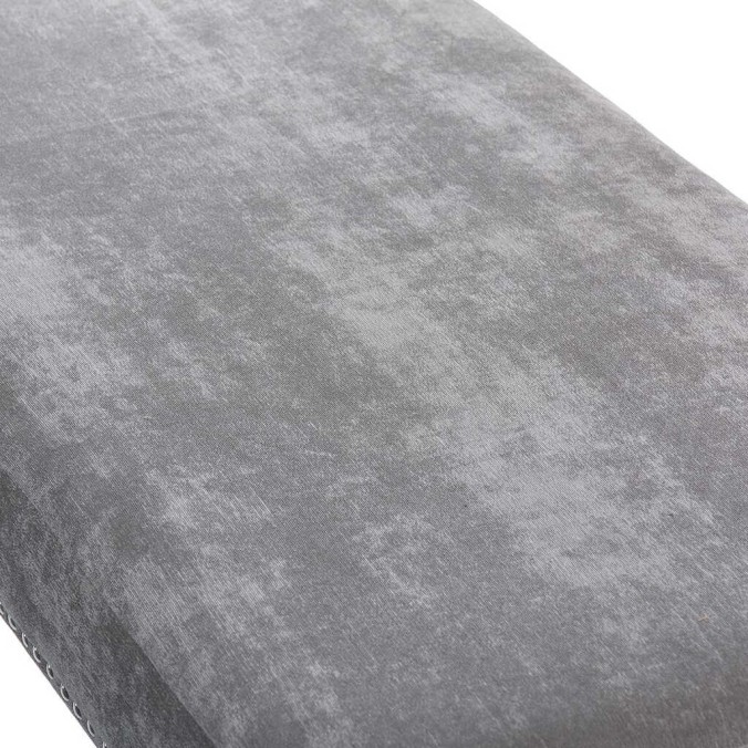 pie de cama velvet gris 95x50x50 cm