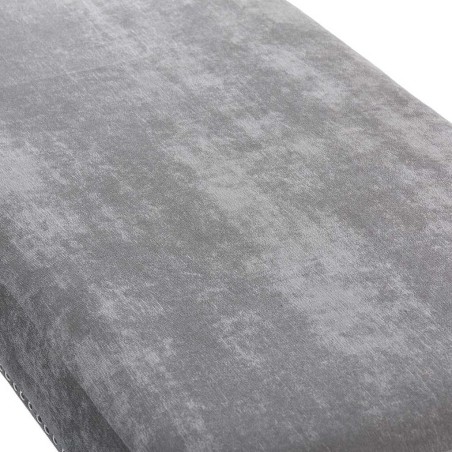 pie de cama velvet gris 95x50x50 cm