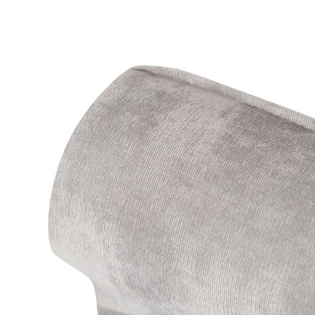 pie de cama velvet gris capitone 88x41x64 cm