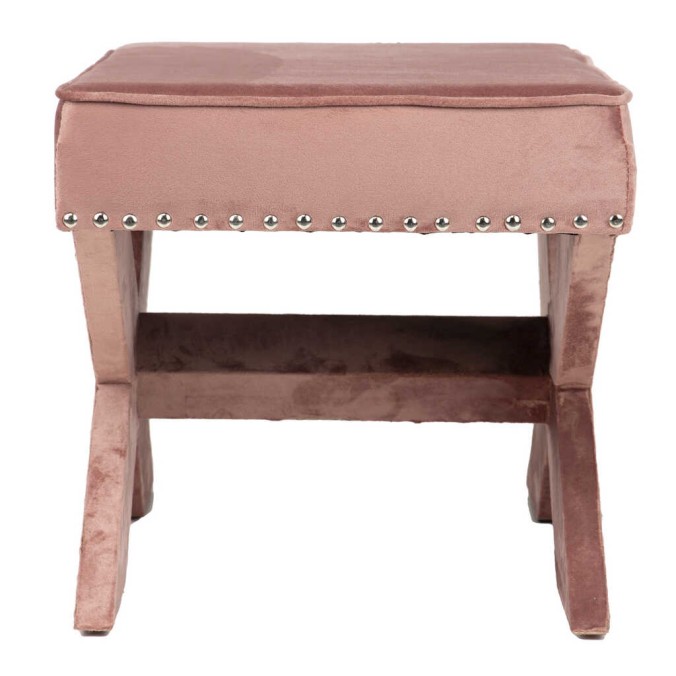 pie de cama velvet rosa 62x42x37 cm pie de cama velvet rosa 62x42x37 cm