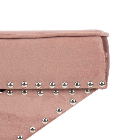 pie de cama velvet rosa 62x42x37 cm