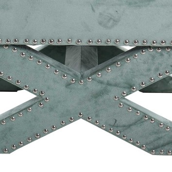 pie de cama velvet verde 62x42x37 cm 2