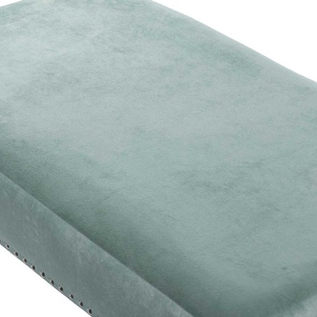 pie de cama velvet verde 95x50x50 cm