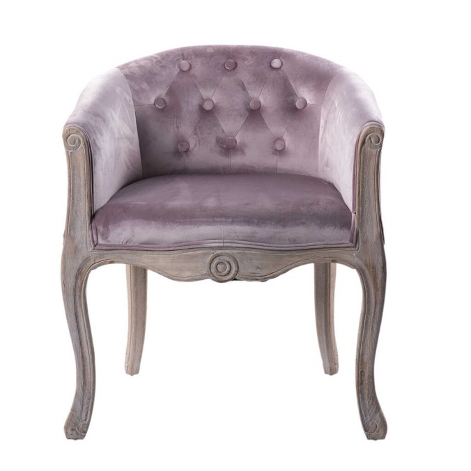 butaca velvet capitone patas madera 61x61x71 cm