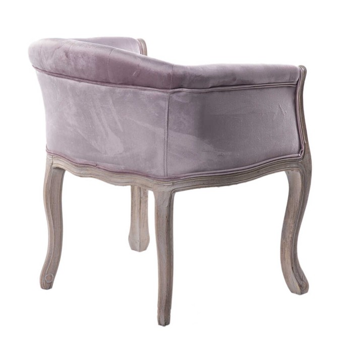 butaca velvet capitone patas madera 61x61x71 cm