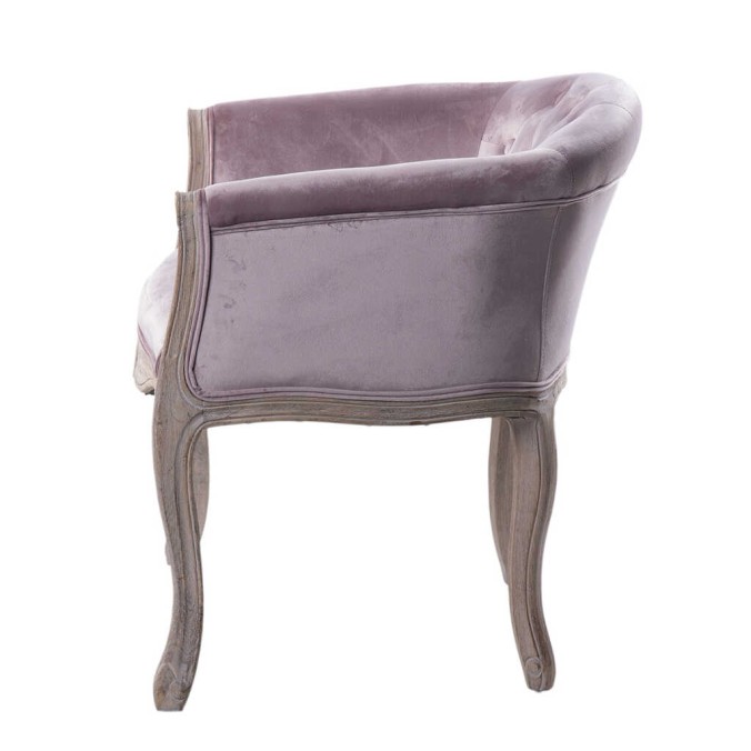 butaca velvet capitone patas madera 61x61x71 cm