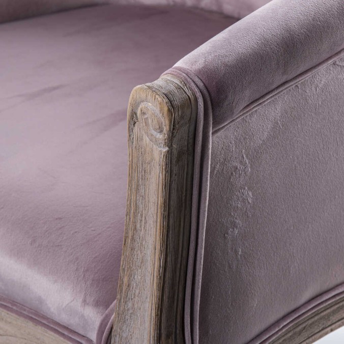 butaca velvet capitone patas madera 61x61x71 cm