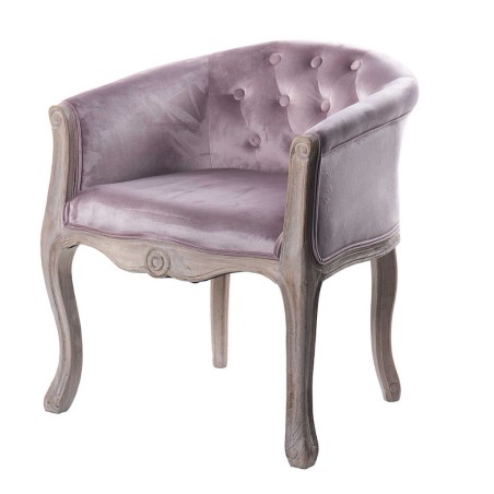 butaca velvet capitone patas madera 61x61x71 cm