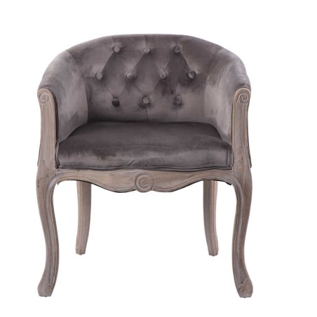 butaca velvet capitone patas madera 61x61x71 cm