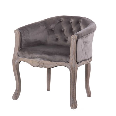 butaca velvet capitone patas madera 61x61x71 cm