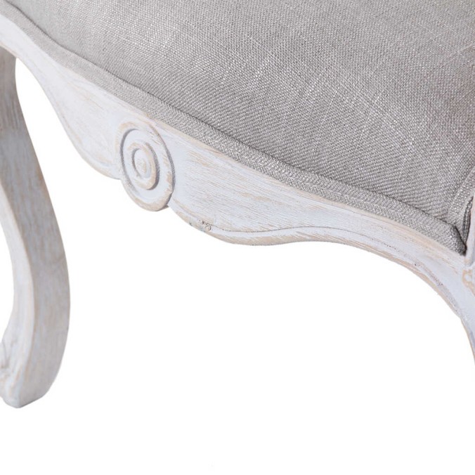 butaca lino beige capitone madera 61x61x71cm
