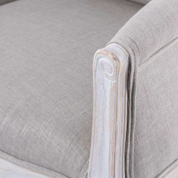 butaca lino beige capitone madera 61x61x71cm 2