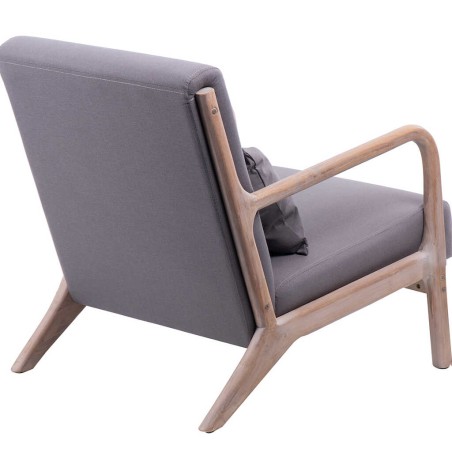 butaca madera roble lino marron 66x85x74 cm