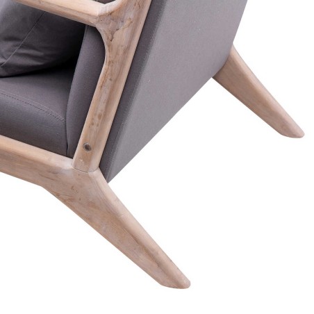 butaca madera roble lino marron 66x85x74 cm