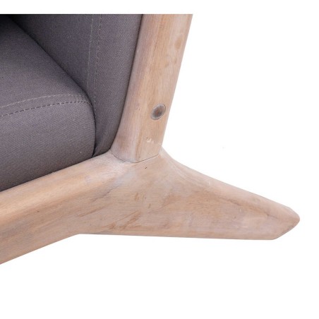 butaca madera roble lino marron 66x85x74 cm