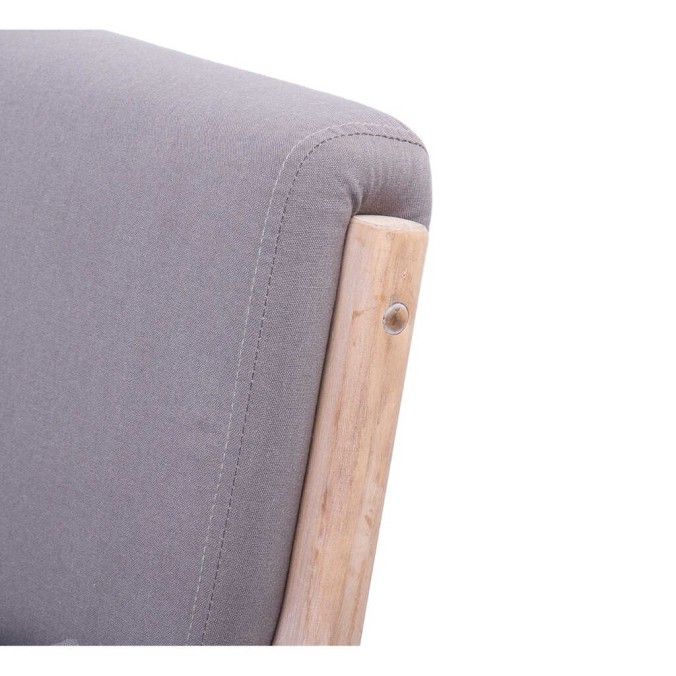 butaca madera roble lino marron 66x85x74 cm