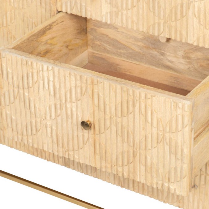 aparador madera mango-metal 150x40x85 cm