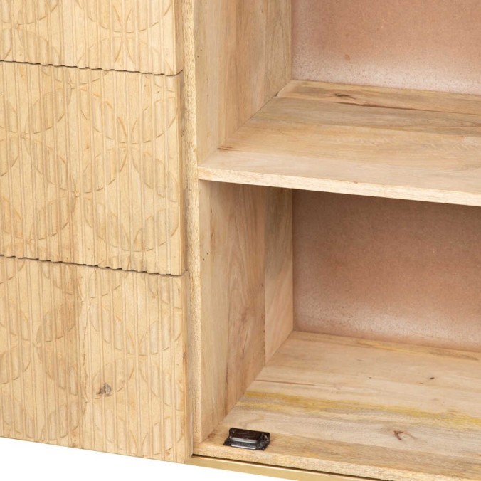 aparador madera mango-metal 150x40x85 cm