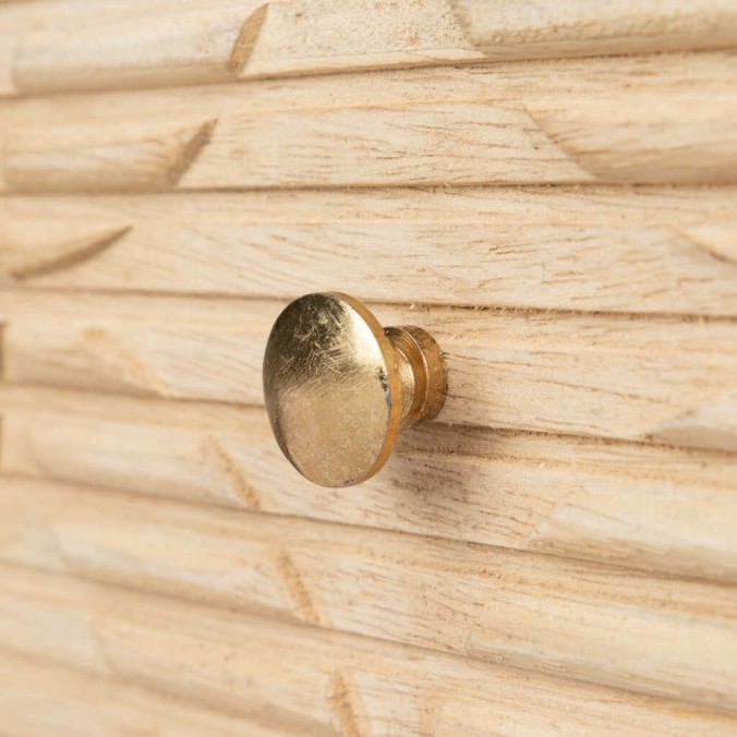 consola madera mango-metal 100x35x90 cm