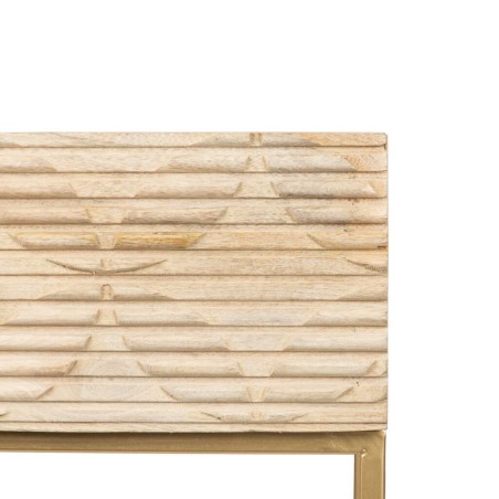 consola madera mango-metal 100x35x90 cm