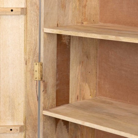 cabinet alto madera mango-metal 90x40x165 cm