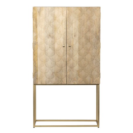 cabinet alto madera mango-metal 90x40x165 cm