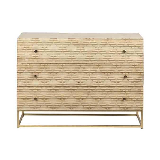 comoda madera mango-metal 100x40x76 cm comoda madera mango-metal 100x40x76 cm