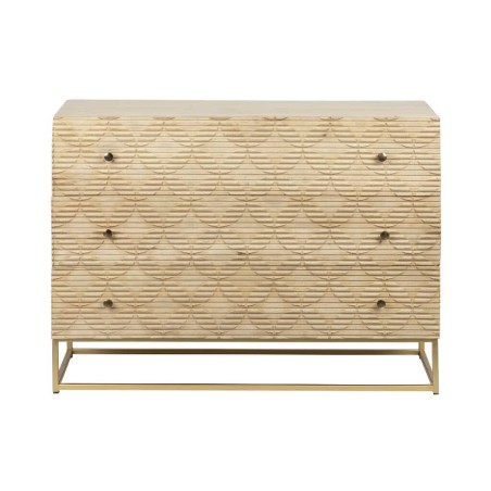 comoda madera mango-metal 100x40x76 cm