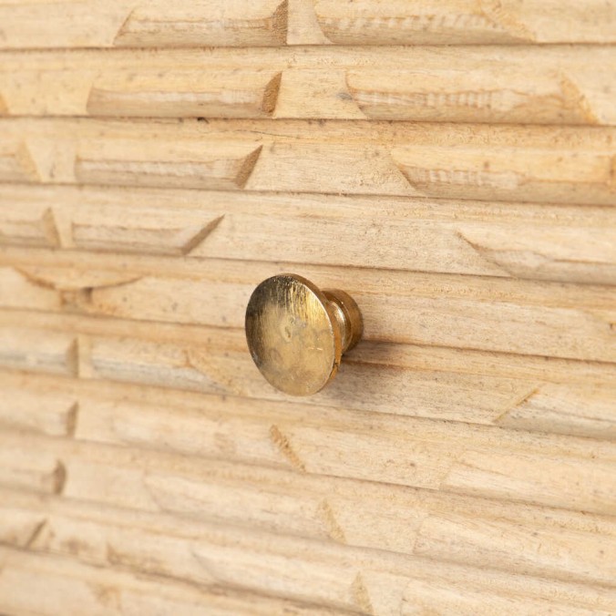 mesita madera mango-metal 48x38x55 cm