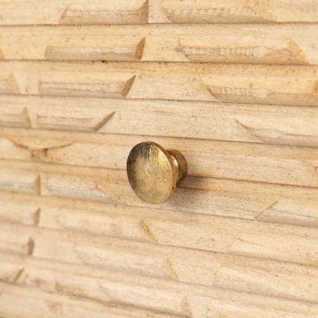 mesita madera mango-metal 48x38x55 cm