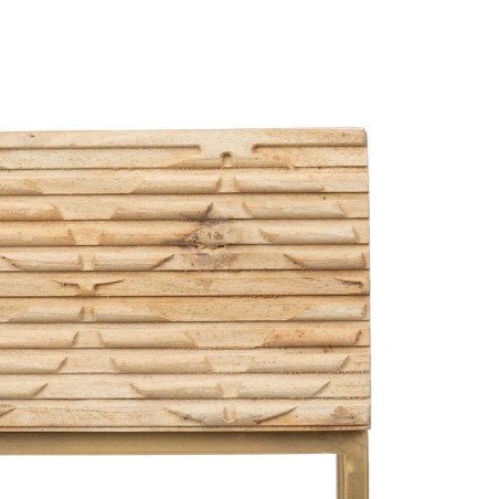 mesita madera mango-metal 48x38x55 cm