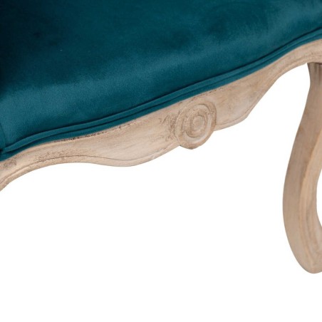 butaca velvet capitone patas madera 61x61x71 cm