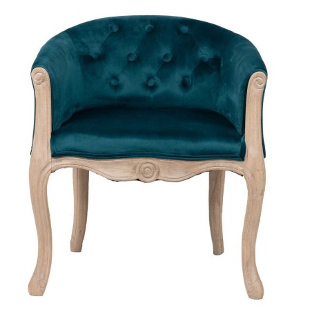 butaca velvet capitone patas madera 61x61x71 cm