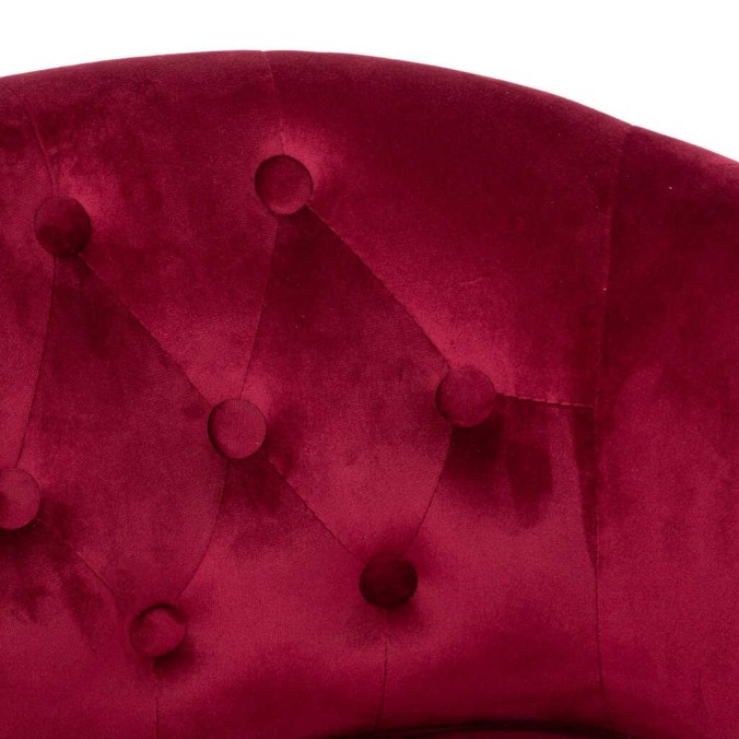 butaca velvet capitone patas madera 61x61x71 cm butaca velvet capitone patas madera 61x61x71 cm