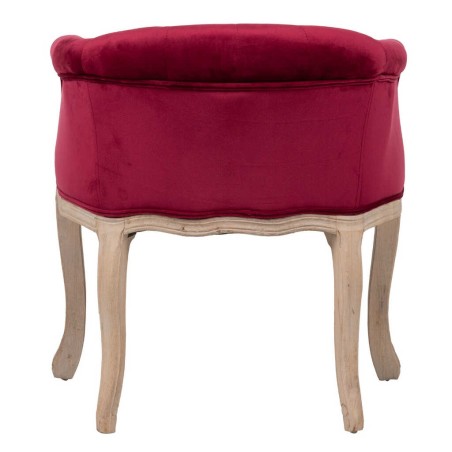 butaca velvet capitone patas madera 61x61x71 cm
