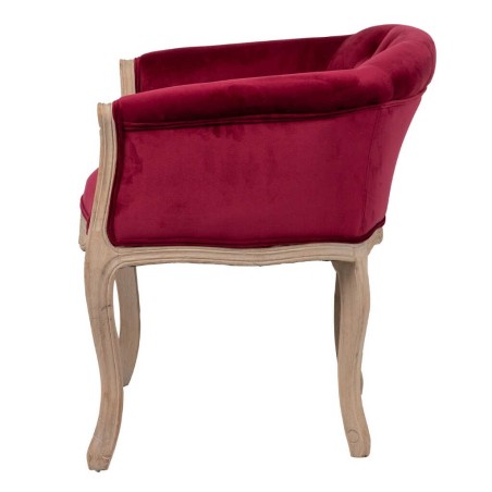 butaca velvet capitone patas madera 61x61x71 cm