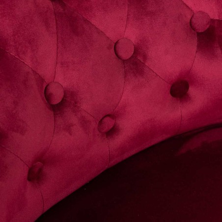 butaca velvet capitone patas madera 61x61x71 cm