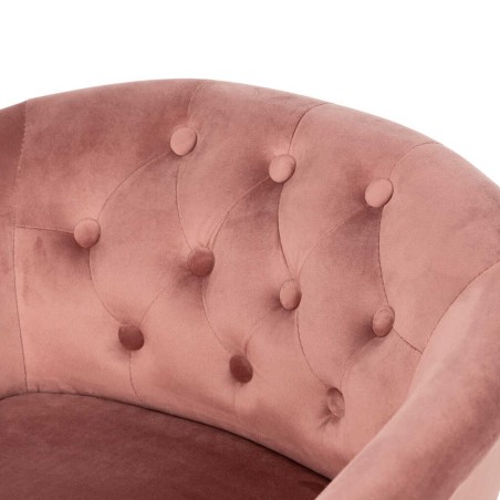 butaca velvet capitone patas madera 61x61x71 cm