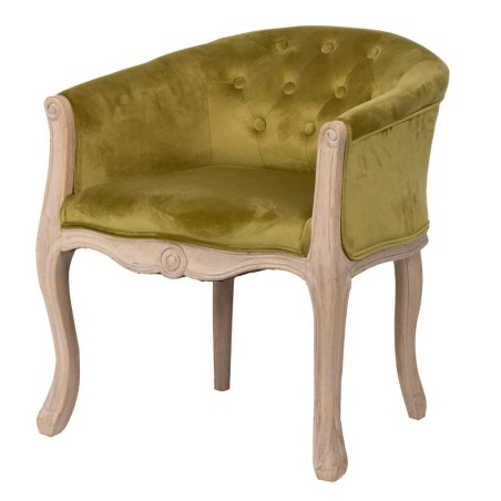 butaca velvet capitone patas madera 61x61x71 cm