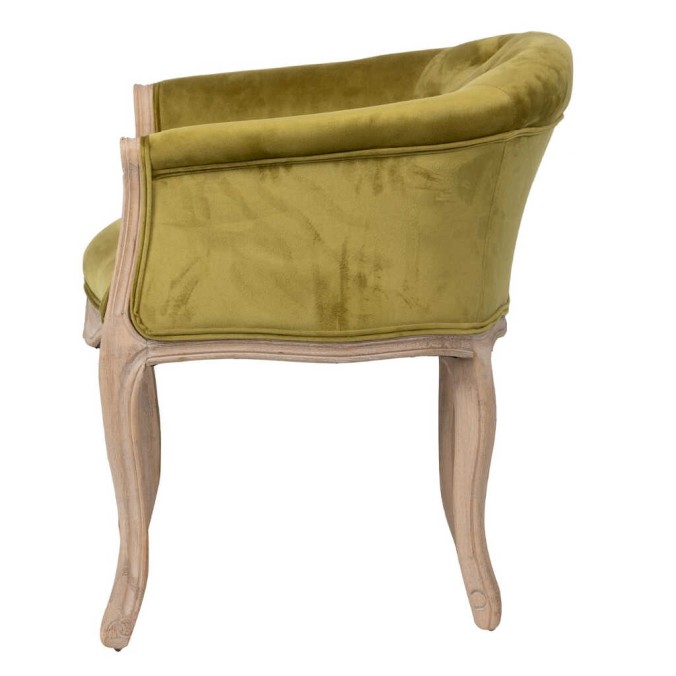 butaca velvet capitone patas madera 61x61x71 cm